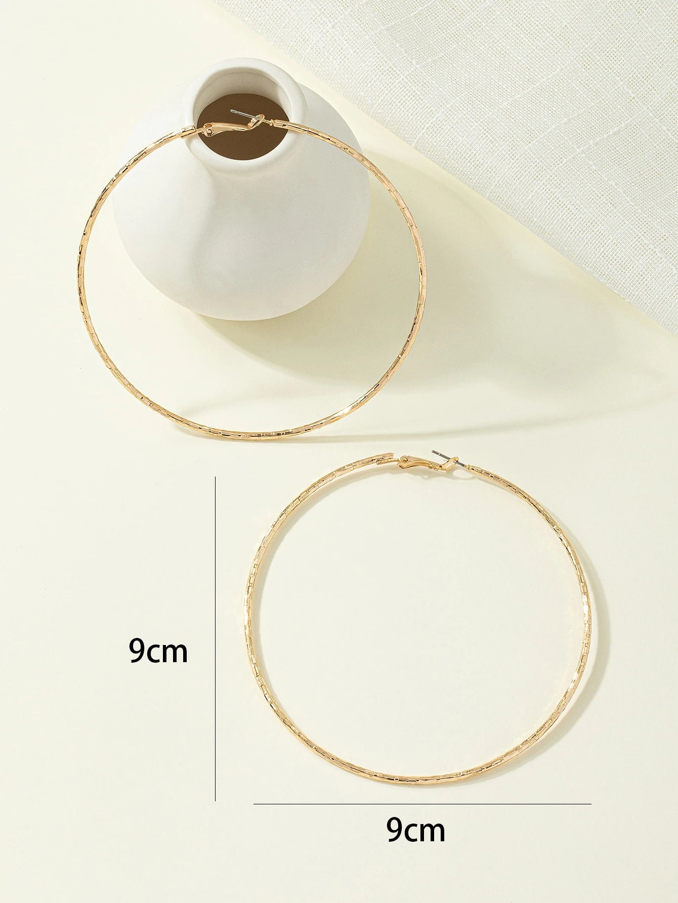 Texture Hoop Earrings