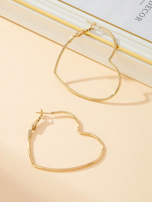 Heart Hoop Earrings