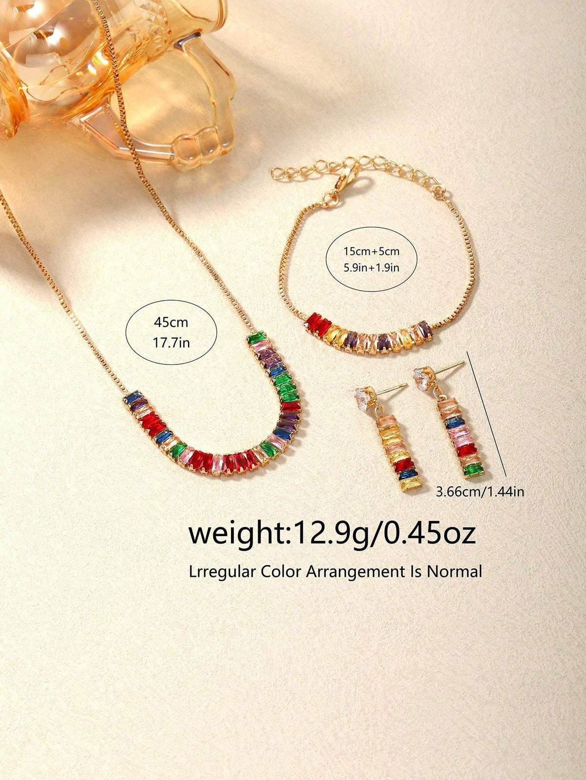 Multicolor Crystal Elegance Set