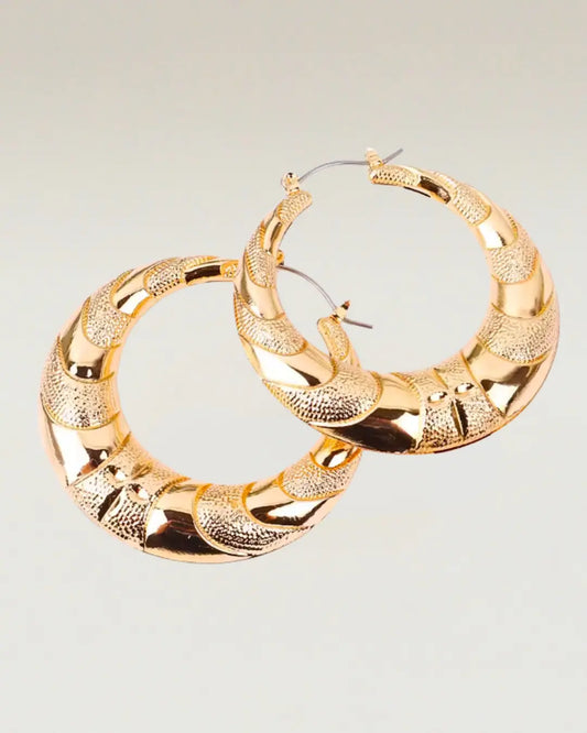 Round Hoop Earrings