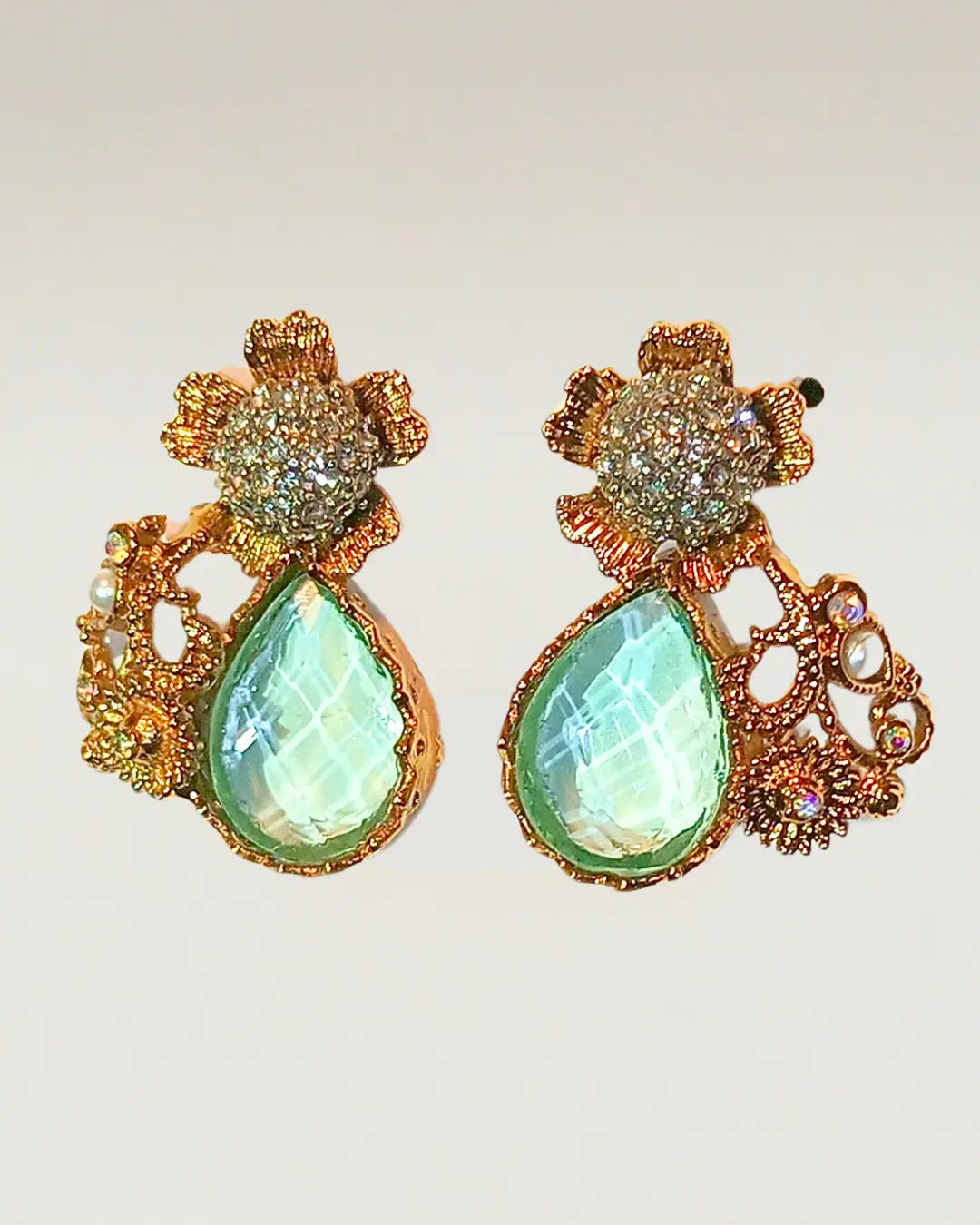 Gold toned earrings