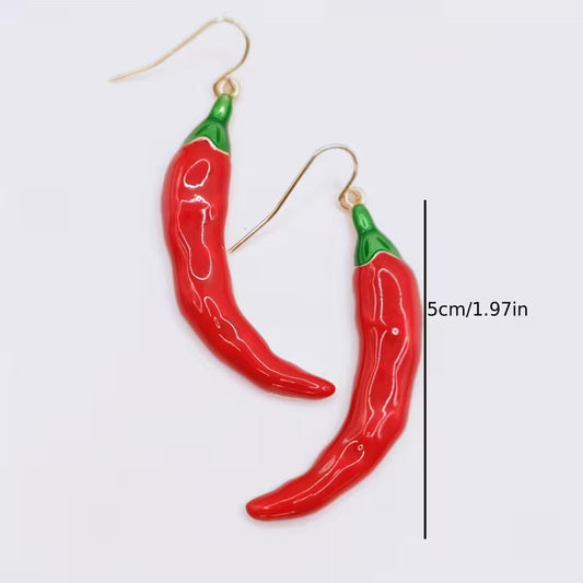 Chili Peppers Ear Studs