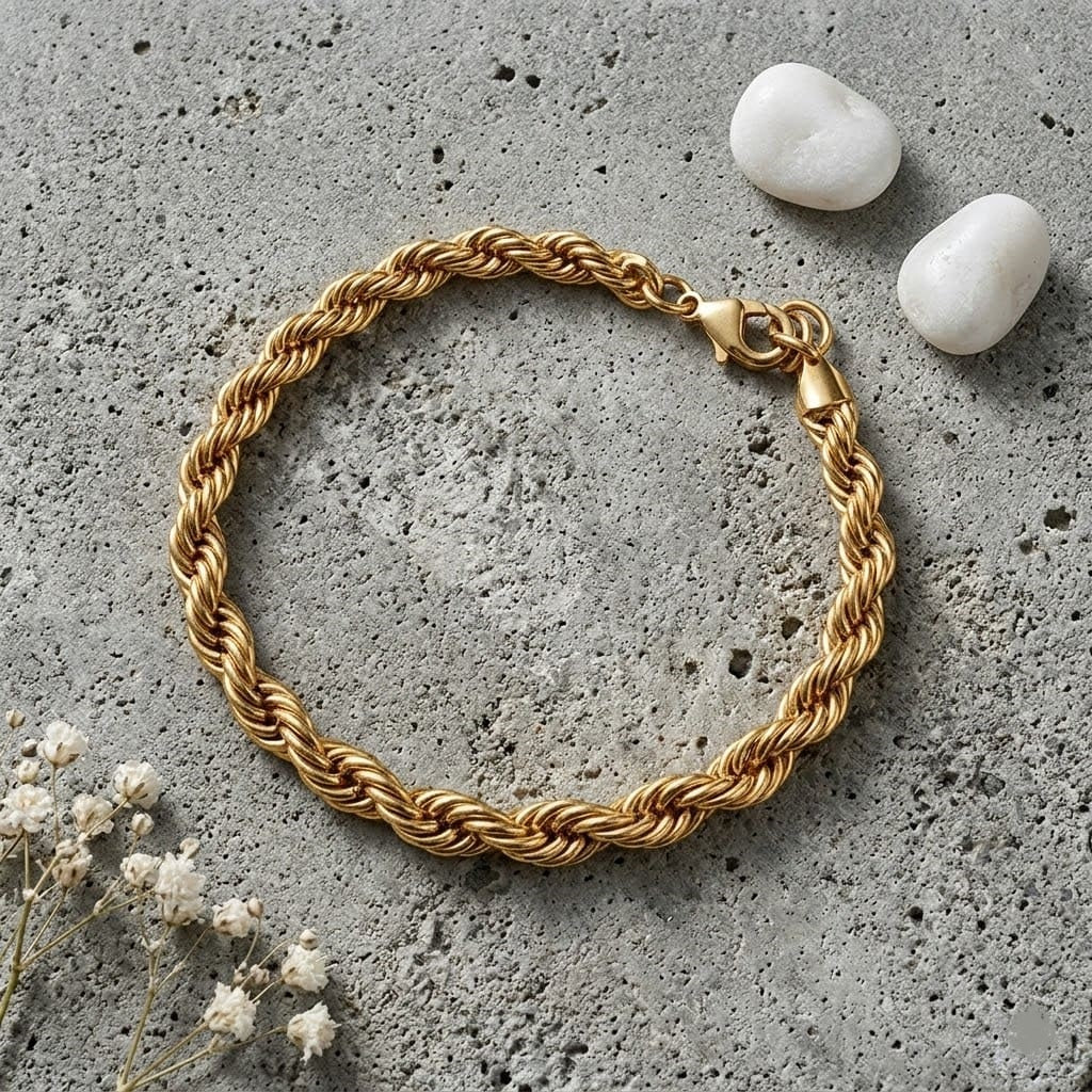 Twist Luxe Rope Chain Bracelet