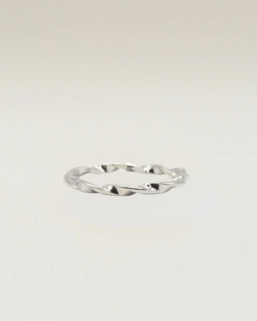 Twisted Band Adjustable Ring