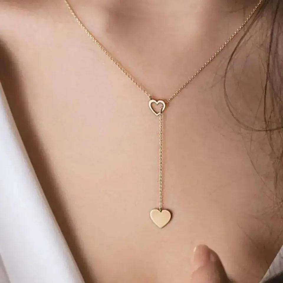 Heart Lariat Necklace