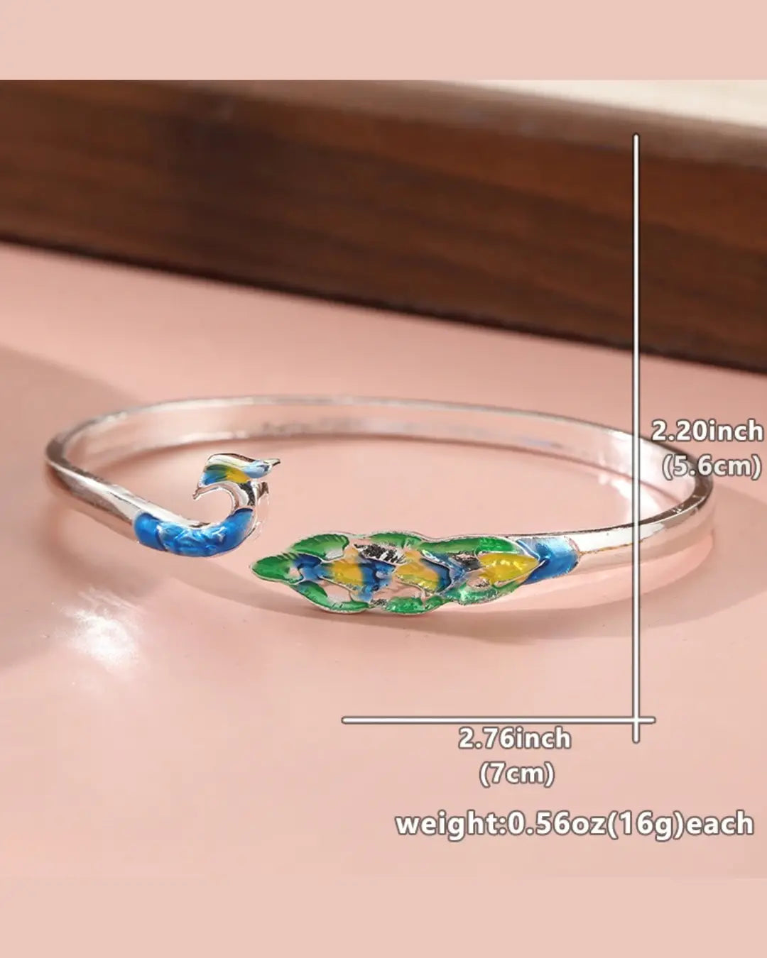 Colorful Peacock Bracelet