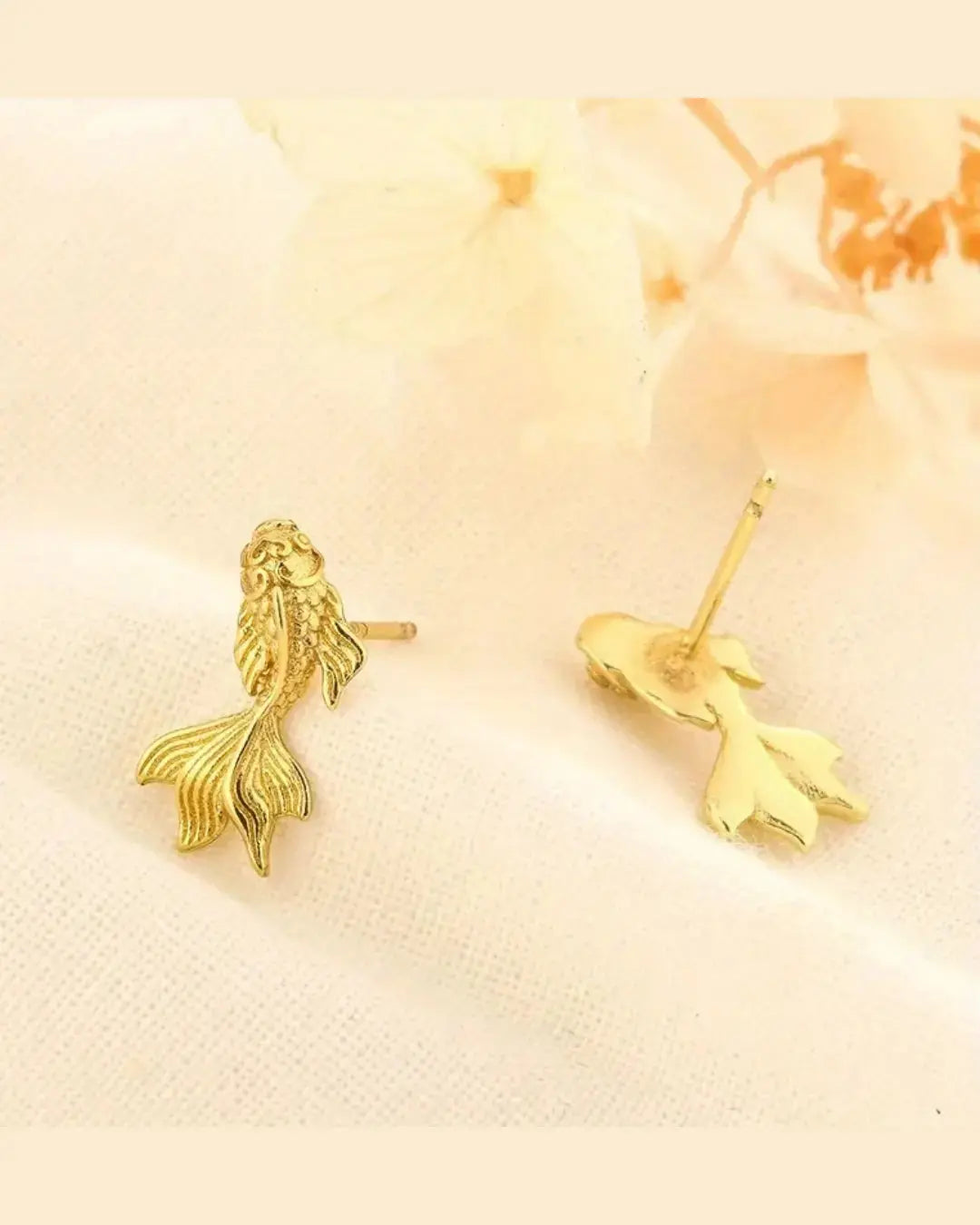 Golden Fish Earrings