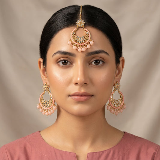 Earrings and Tikka Set