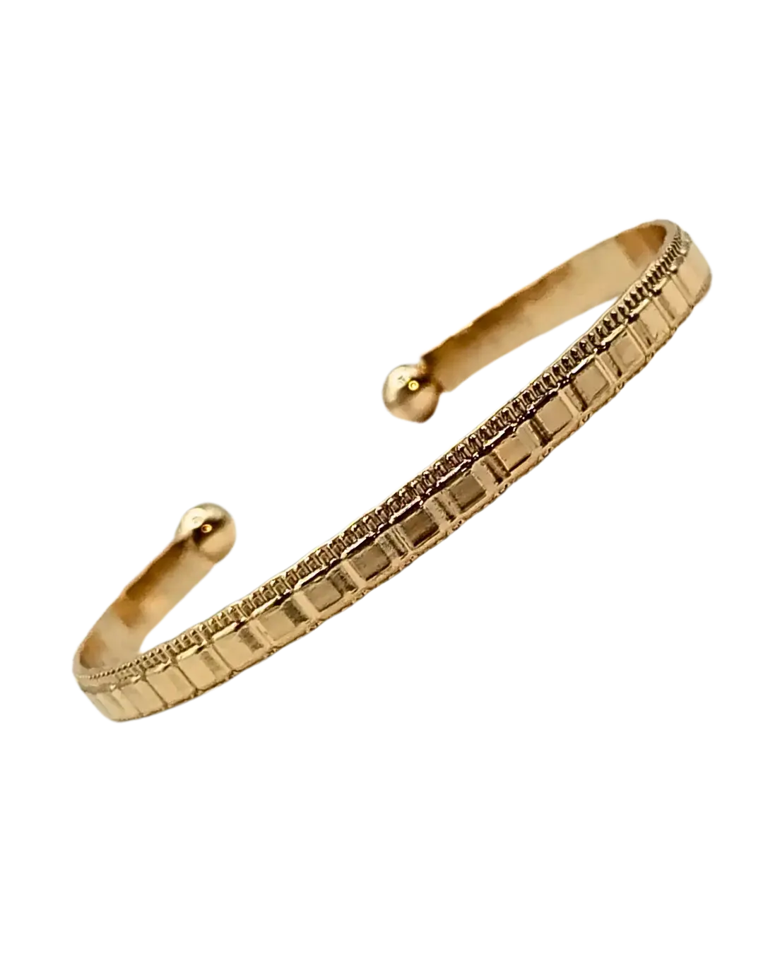 Embossed Square Cuff