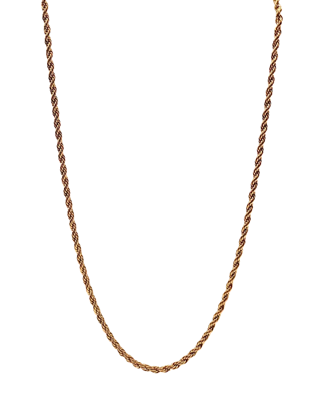 Twisted Gold Chain Necklace