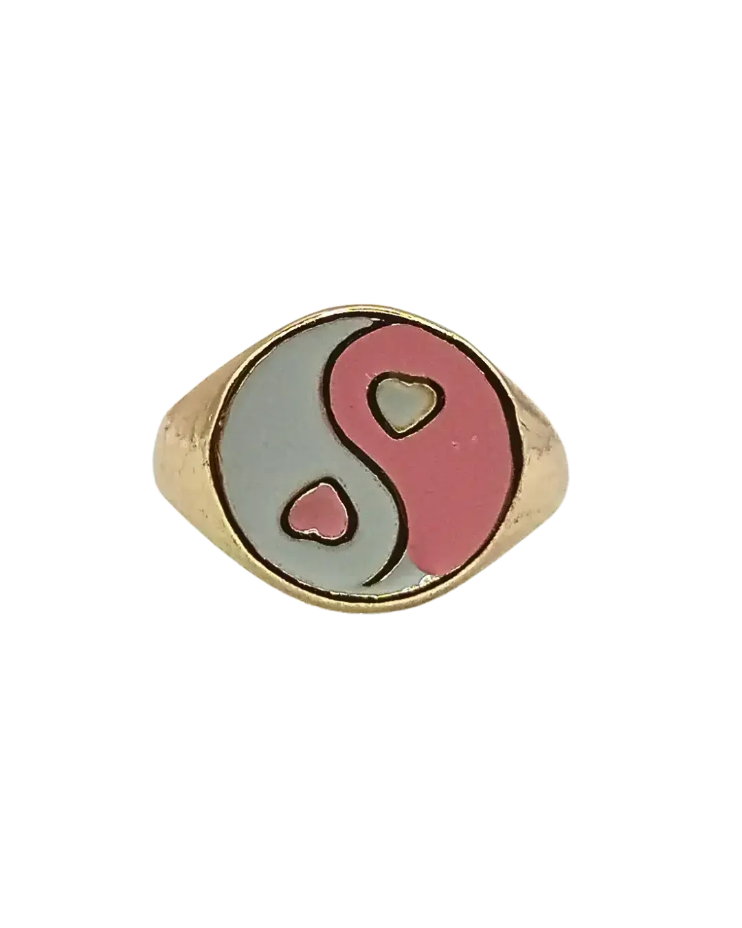 Two Hearts Balance Ring