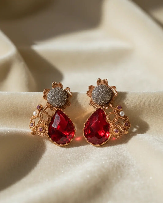 Gold toned earrings