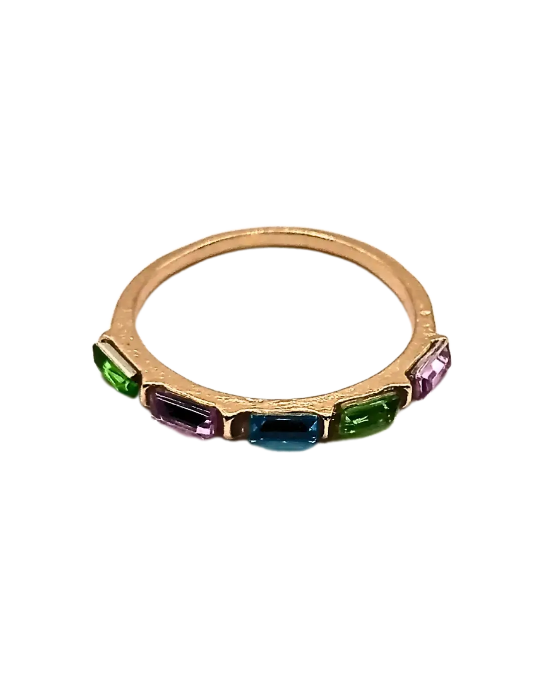 Multi-Gemstone Stacking Ring