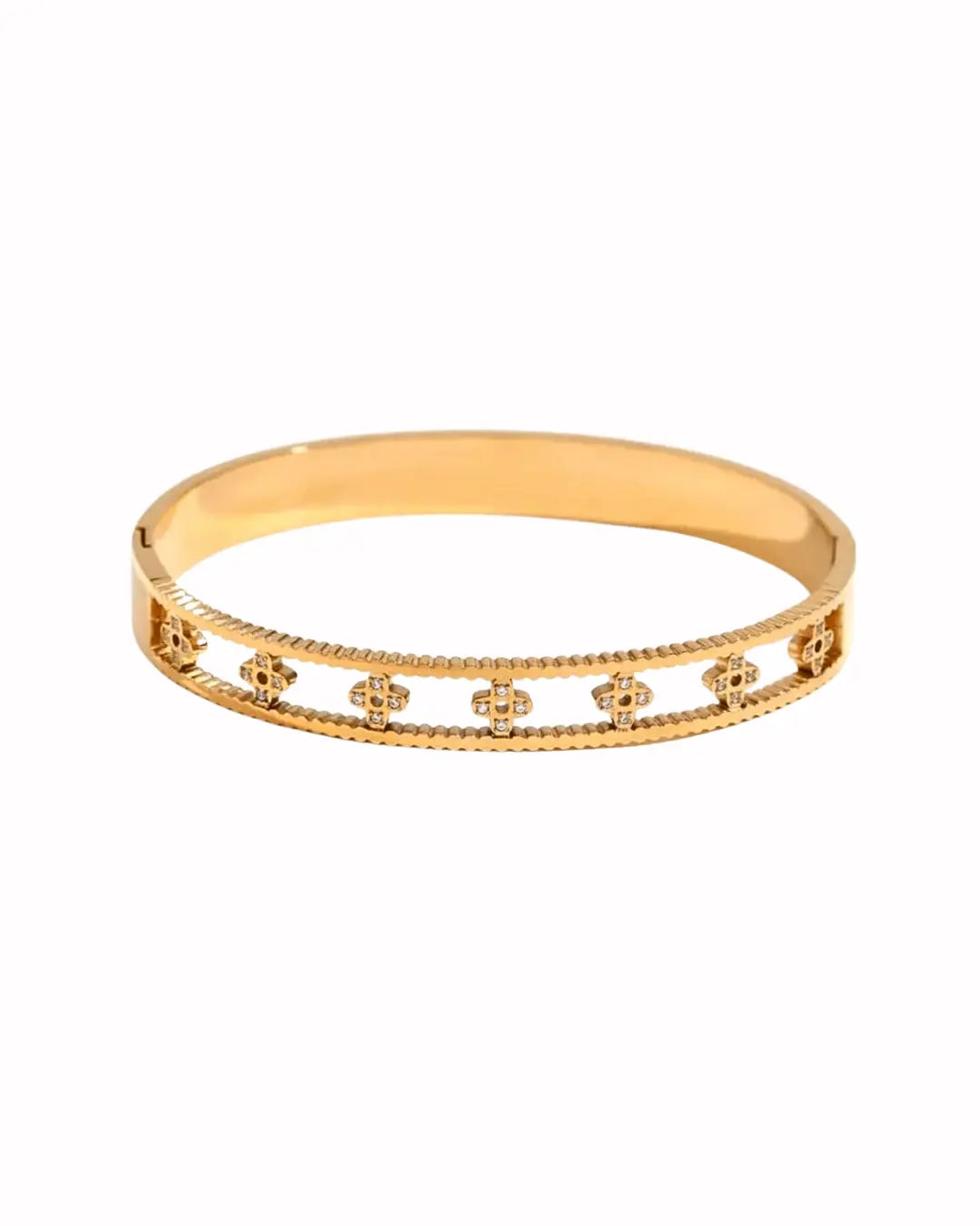 Dainty Floral Cut Bangle