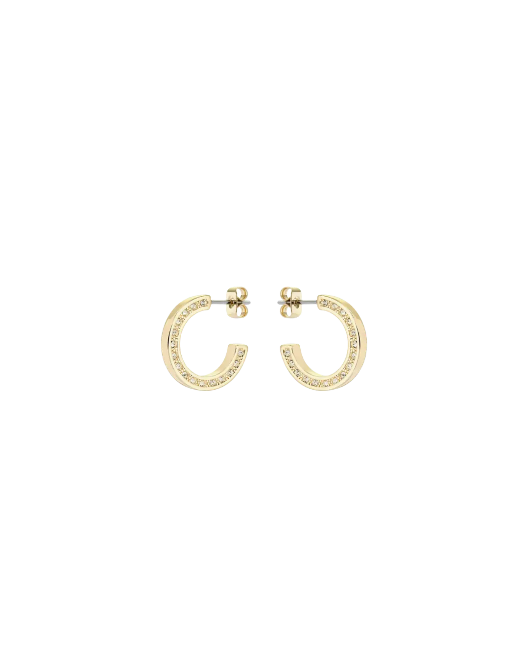 Gleaming Gold Hoop Earrings