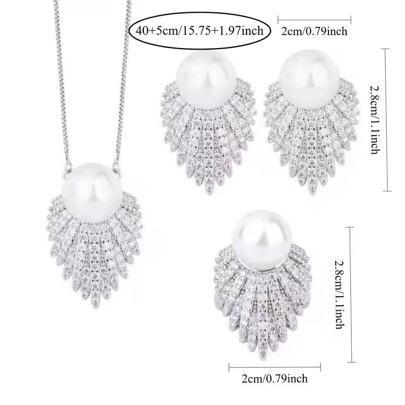 Pearl Fan Halo Set