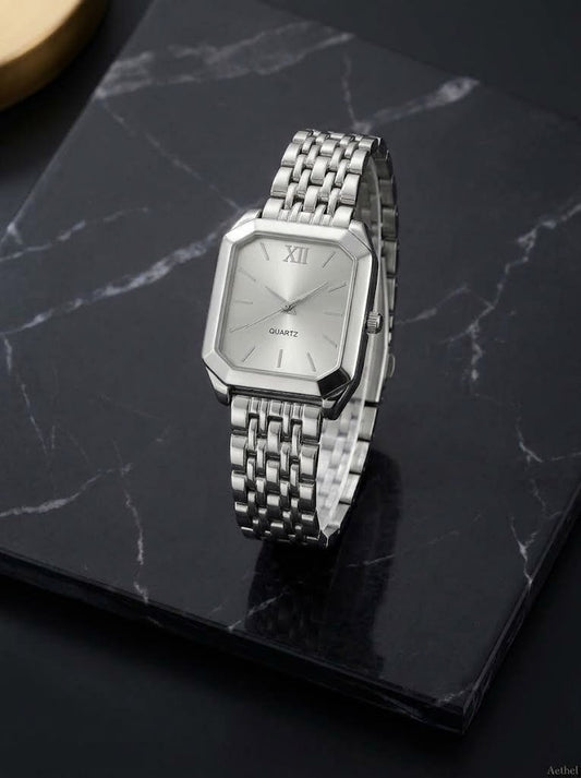 Silver Essentials Watch Set