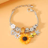 Adjustable Sunflowers Bracelet