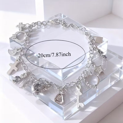 Adjustable Moon Lock Bracelet