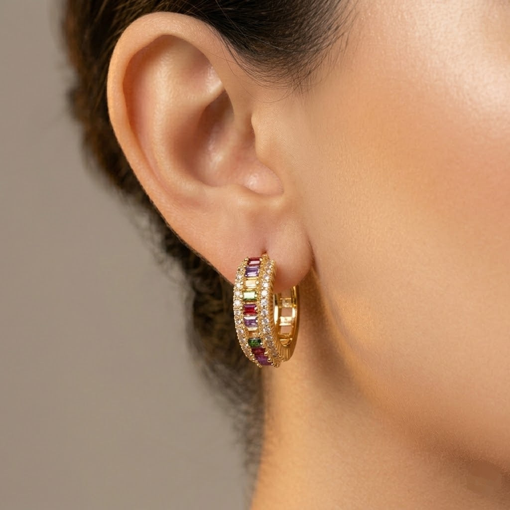 Topaz Zirconia Earrings