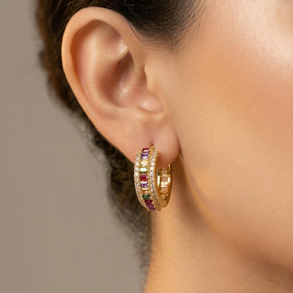 Topaz Zirconia Earrings