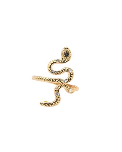Stylish Snake Ring with Zircon