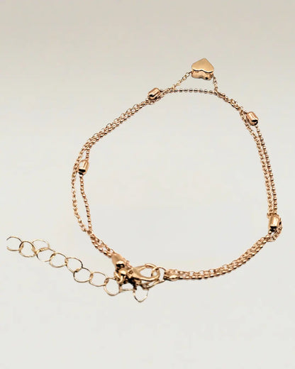 Layered Heart Bracelet
