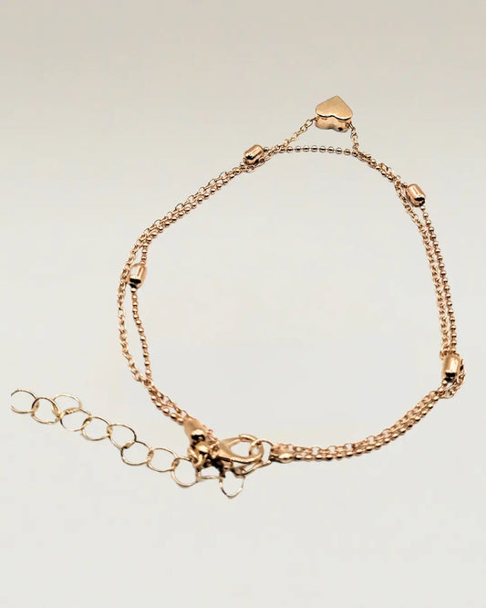 Layered Heart Bracelet