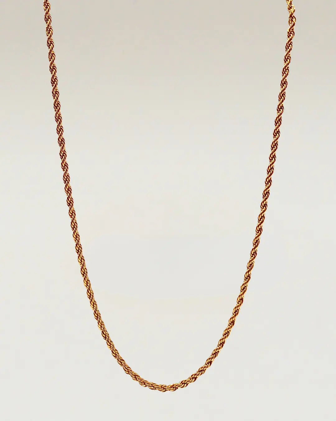 Twisted Gold Chain Necklace
