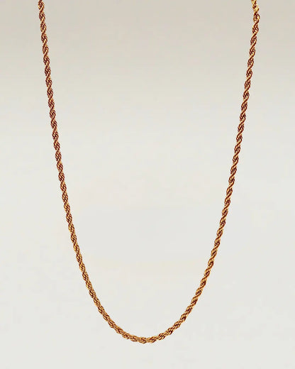 Twisted Gold Chain Necklace