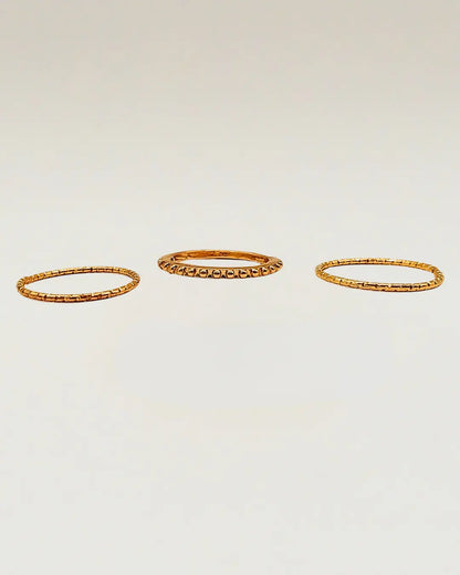 Beaded Ring Set