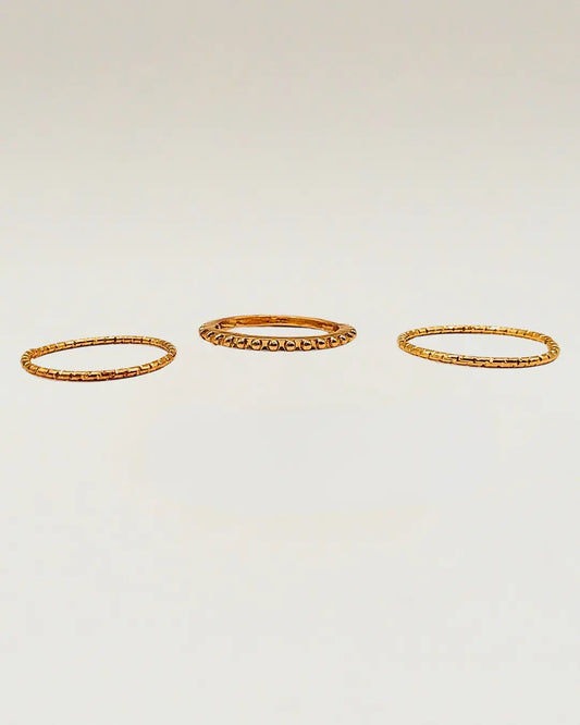 Beaded Ring Set