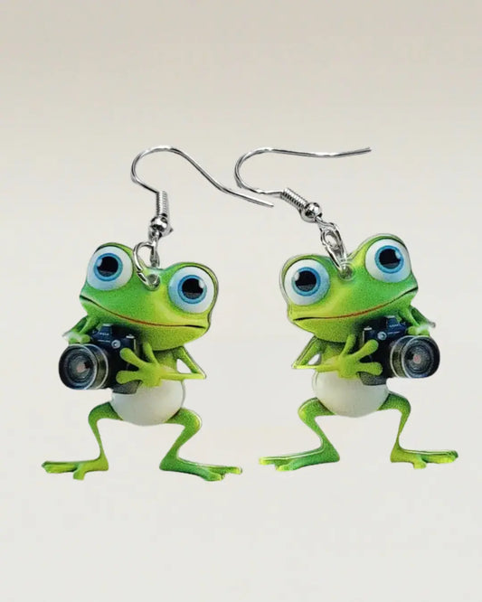 Acrylic Frog Earrings