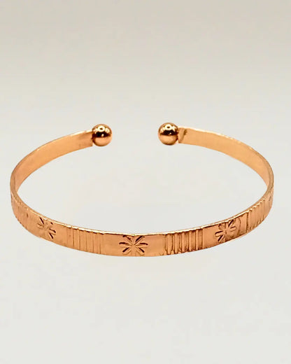 Patterned Open Cuff Bracelet