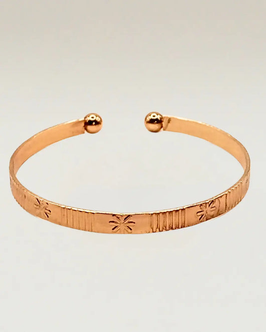 Patterned Open Cuff Bracelet