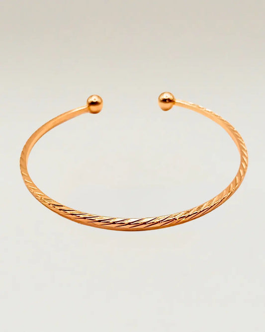 Rose Gold Knot Bangle