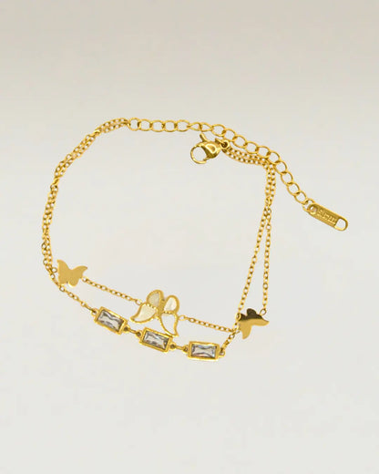 Zircon Butterfly  Bracelet