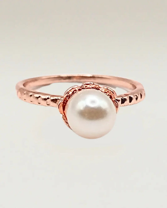 Gold Plated Pearl Ring
