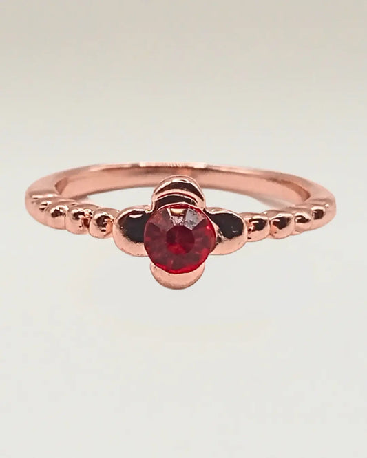 Ruby Bloom Ring