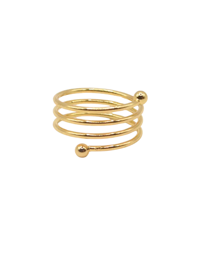 Gold Spiral Serviette Ring