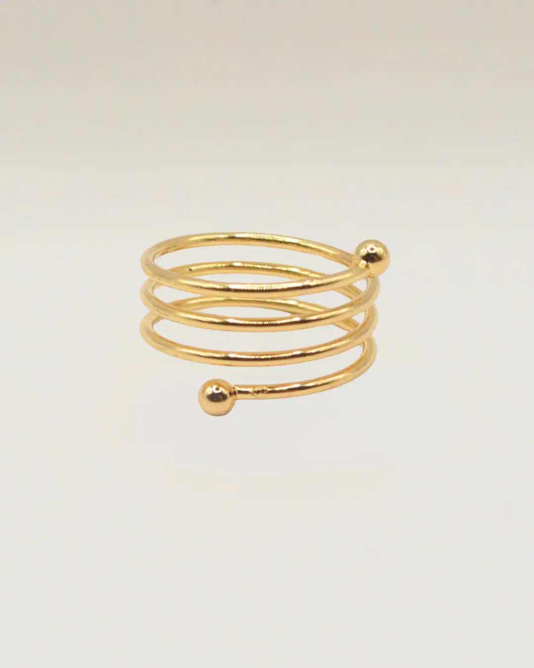 Gold Spiral Serviette Ring