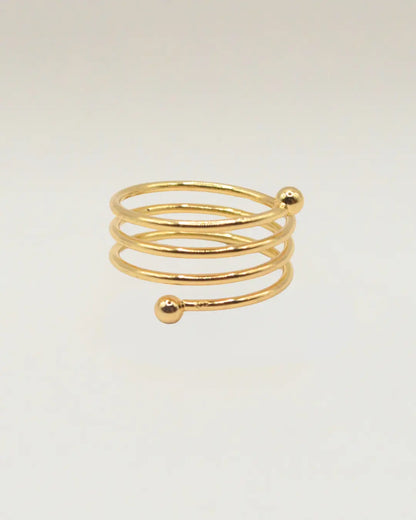 Gold Spiral Serviette Ring