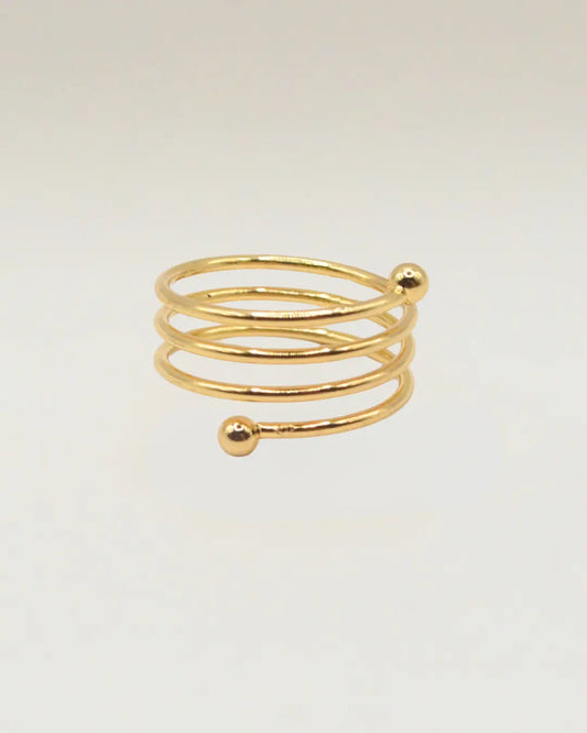 Gold Spiral Serviette Ring