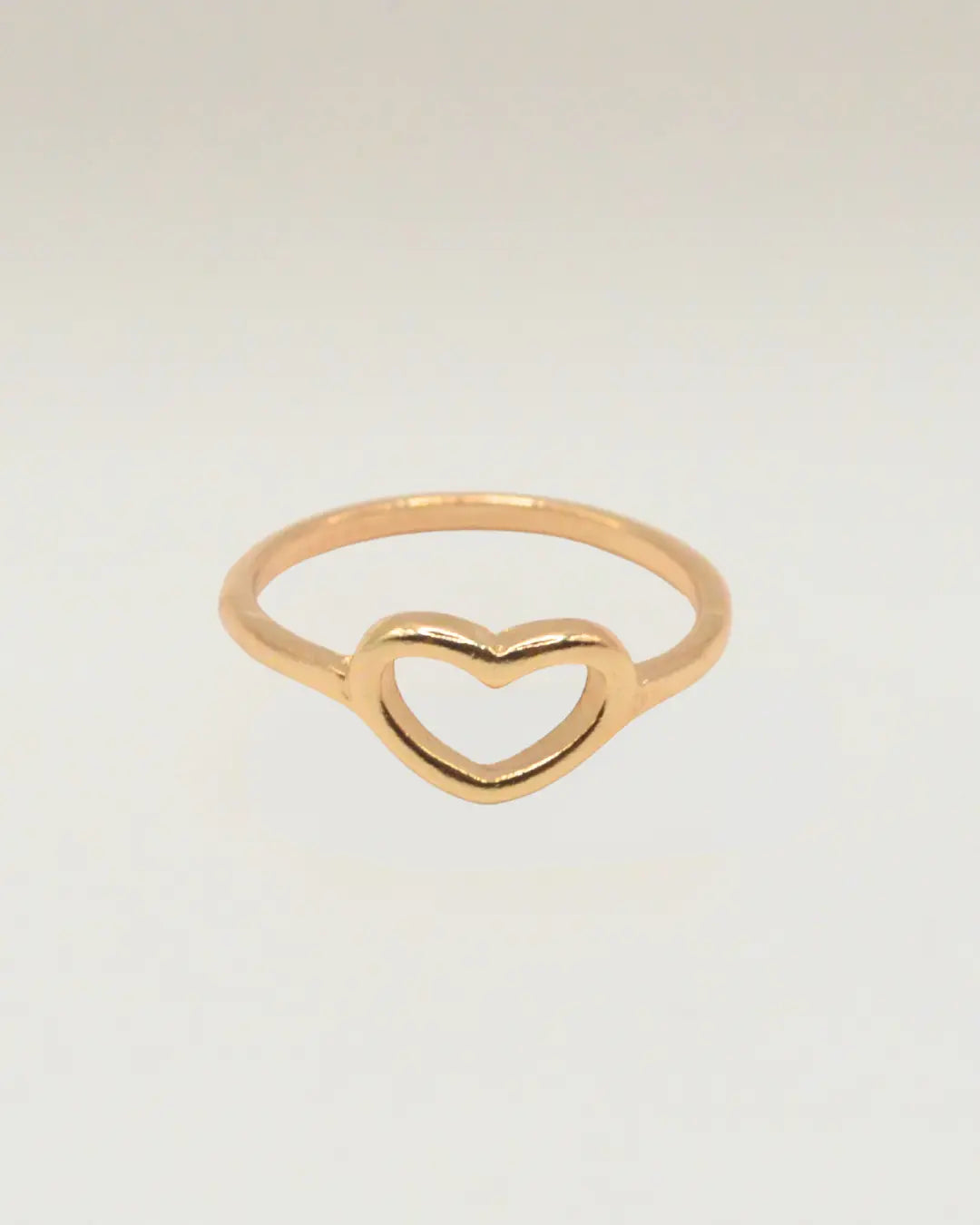 Heart Ring in Gold Tone