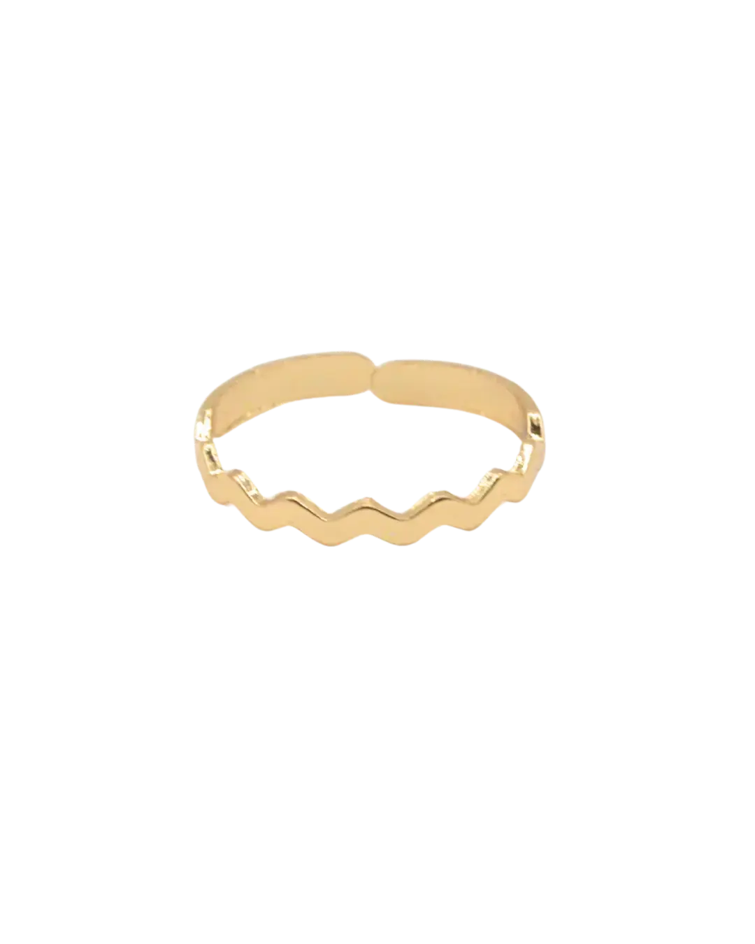 Zig Zag Gold Ring