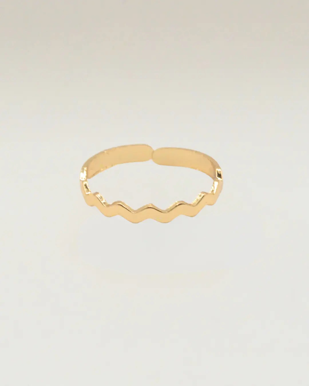 Zig Zag Gold Ring