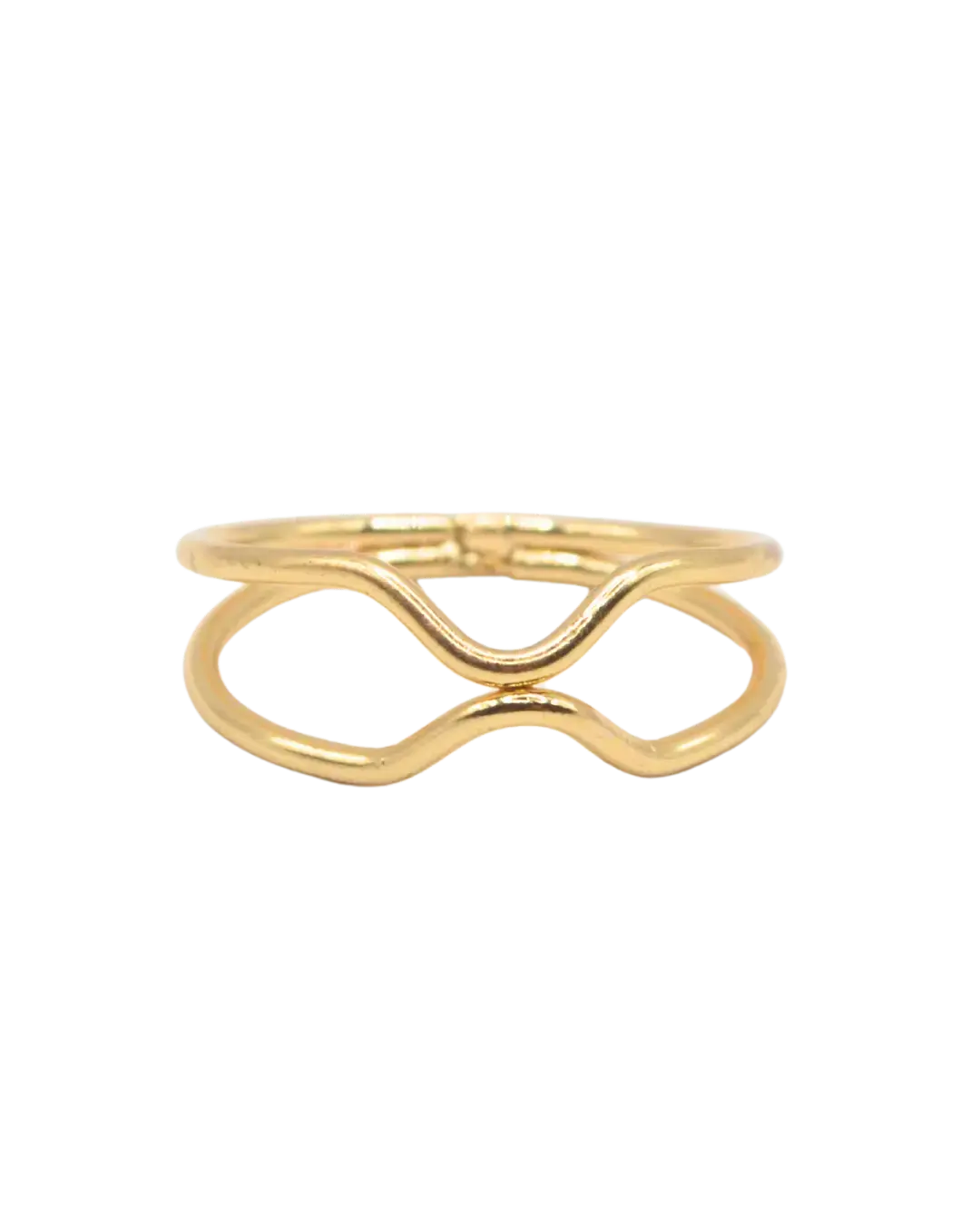 Open Shank Wave Ring