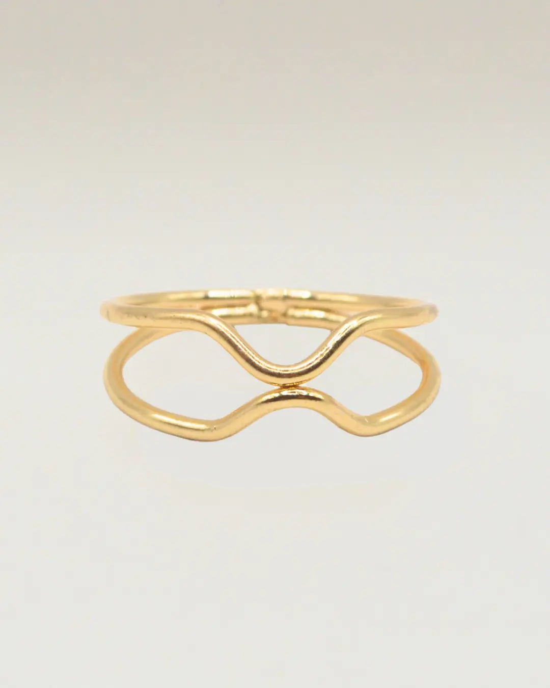 Open Shank Wave Ring