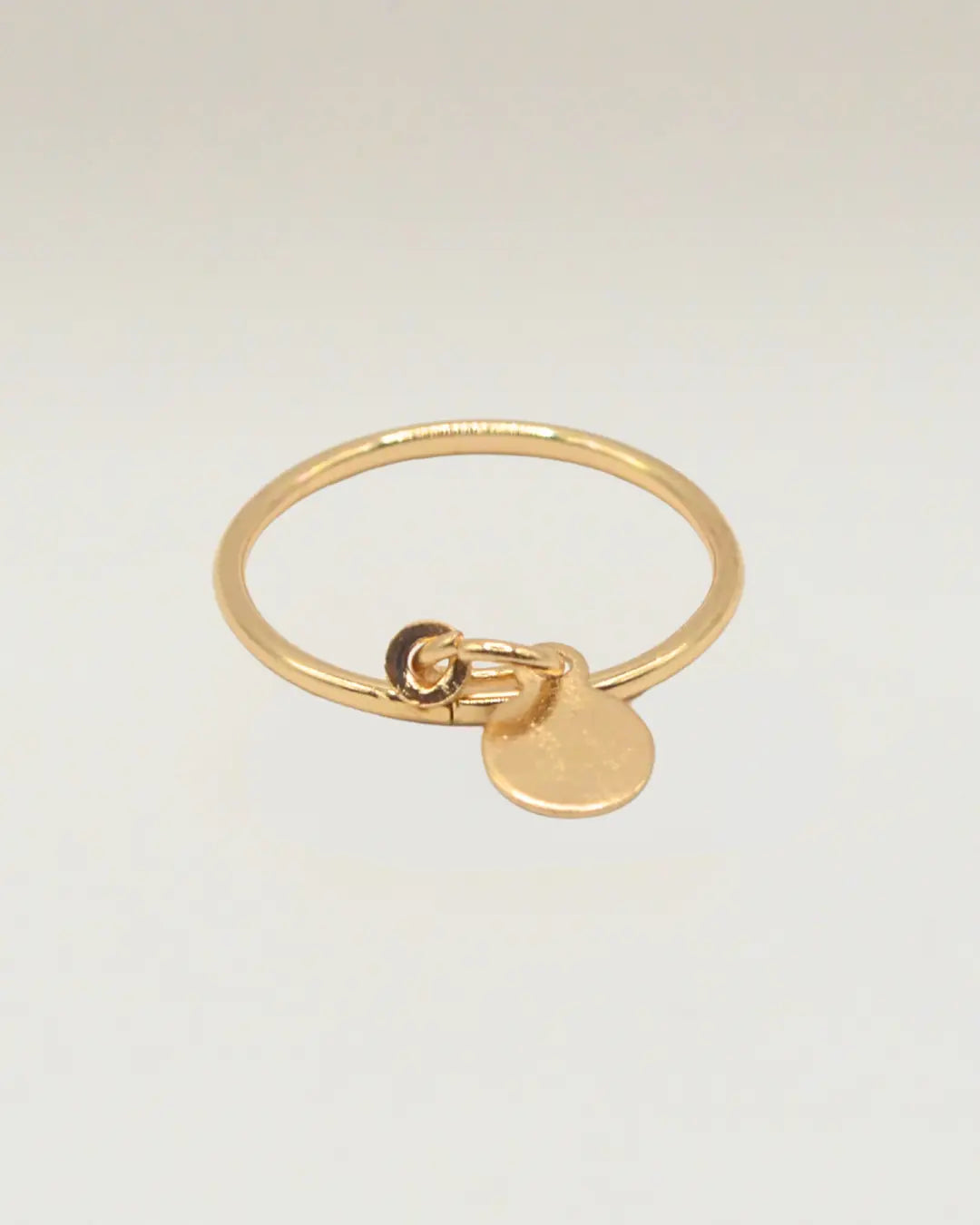 Delicate Disc Adjustable Ring