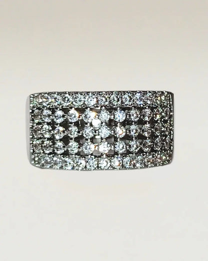 Stylish Luxury Five Rows Zircon Ring